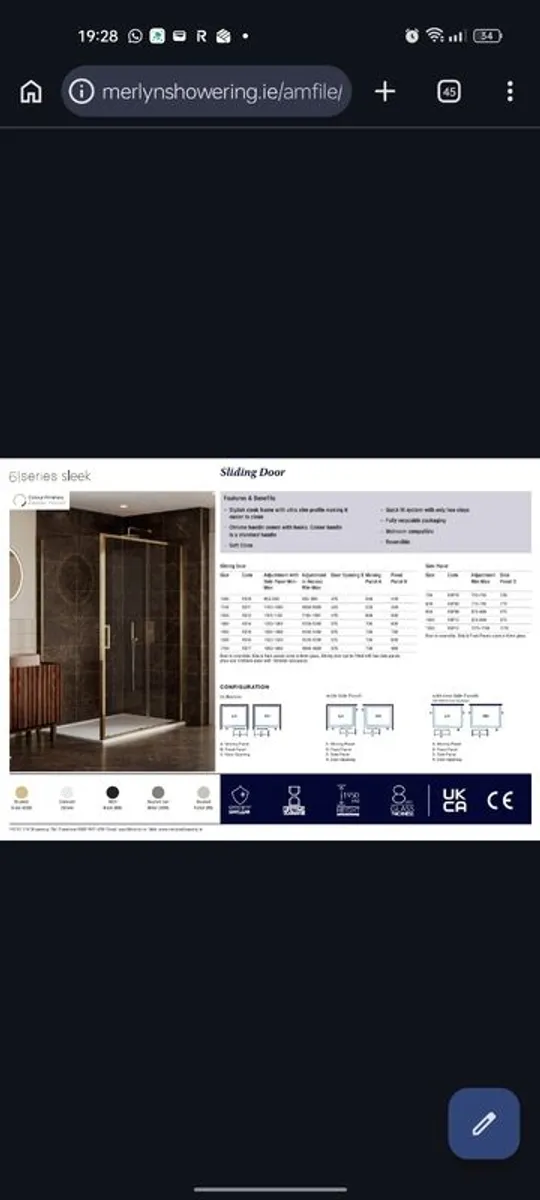 MERLYN Shower Door - Image 3