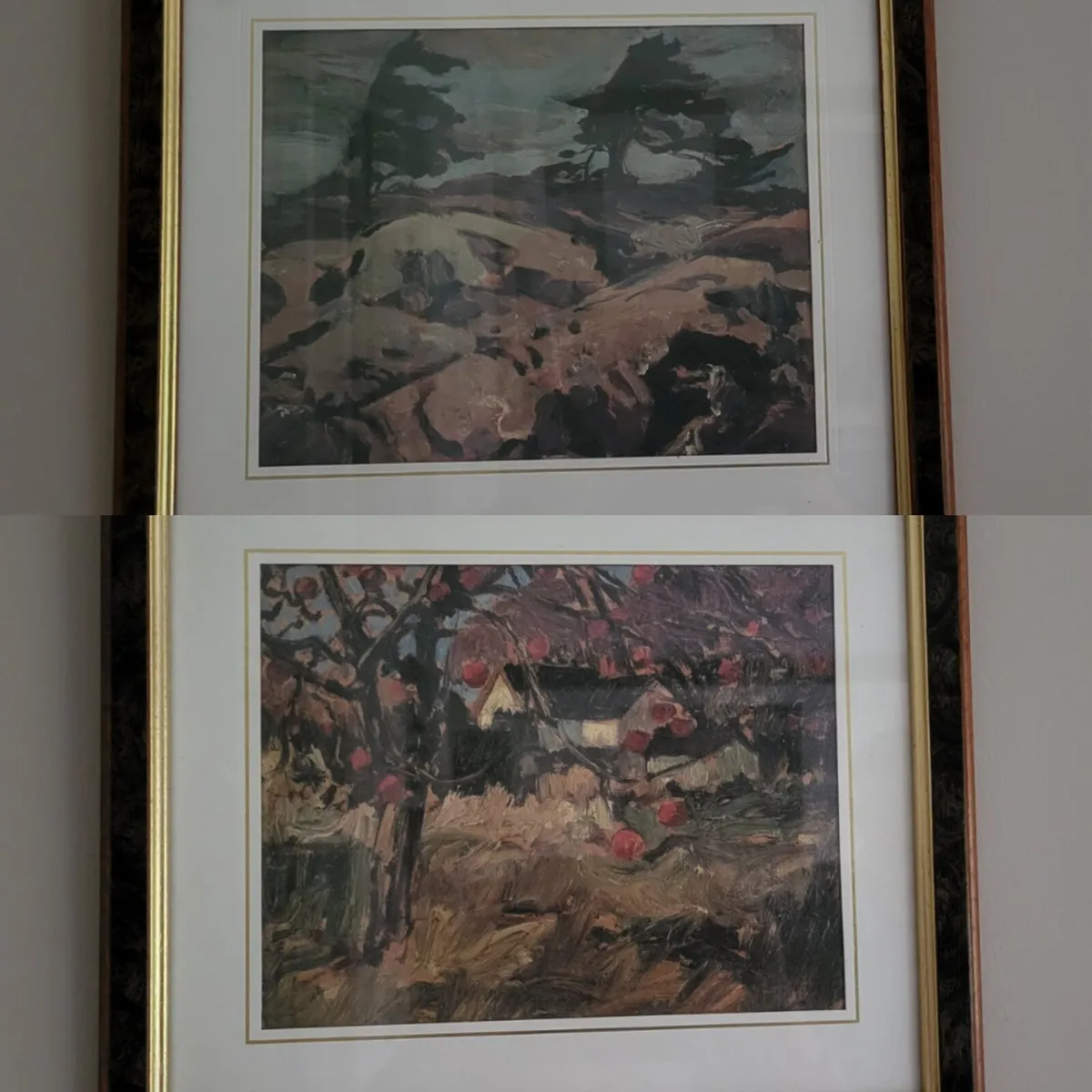 Pair of mounted & framed prints by Canadian artist - Image 1