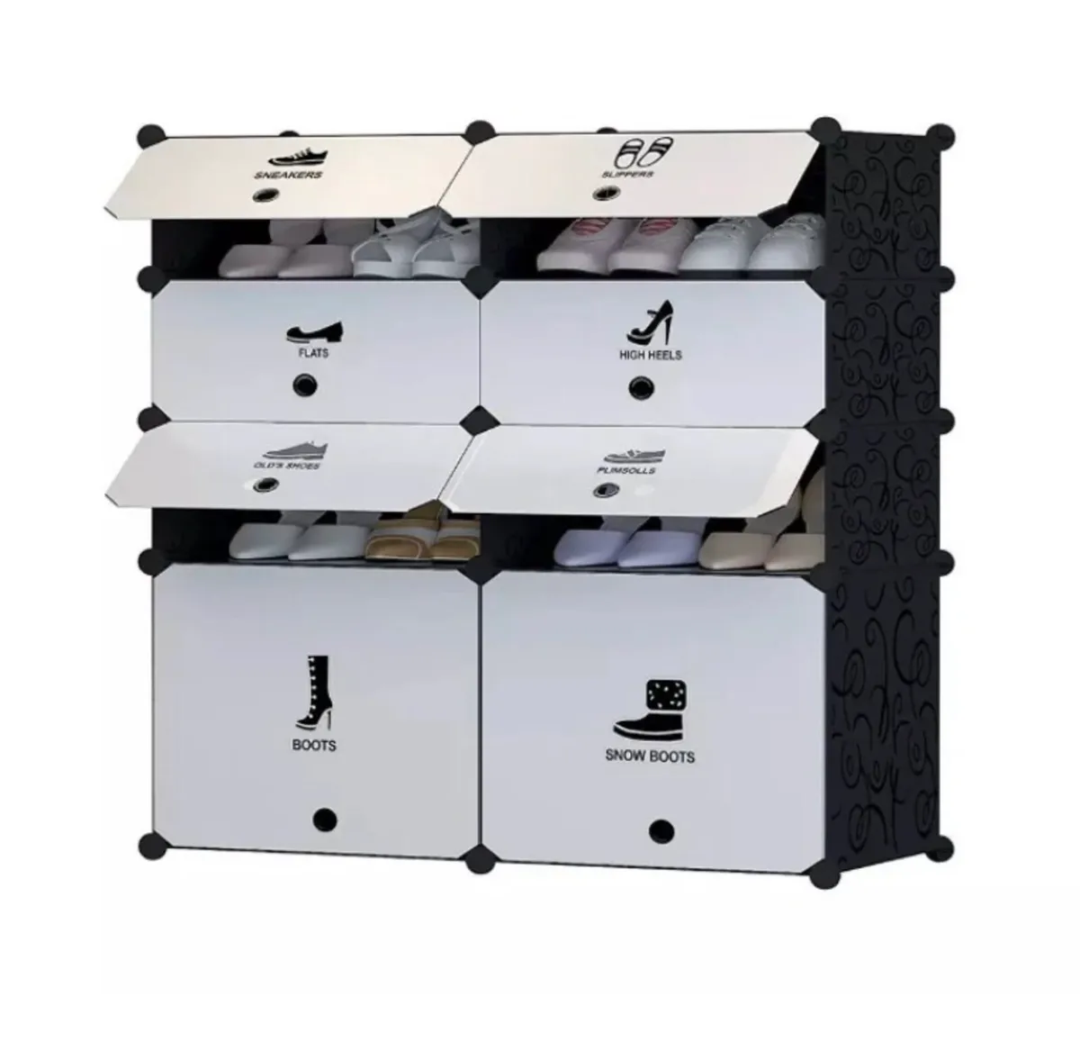 8 Cube Shoe Rack Multi Use Modular Storage NEW - Image 1