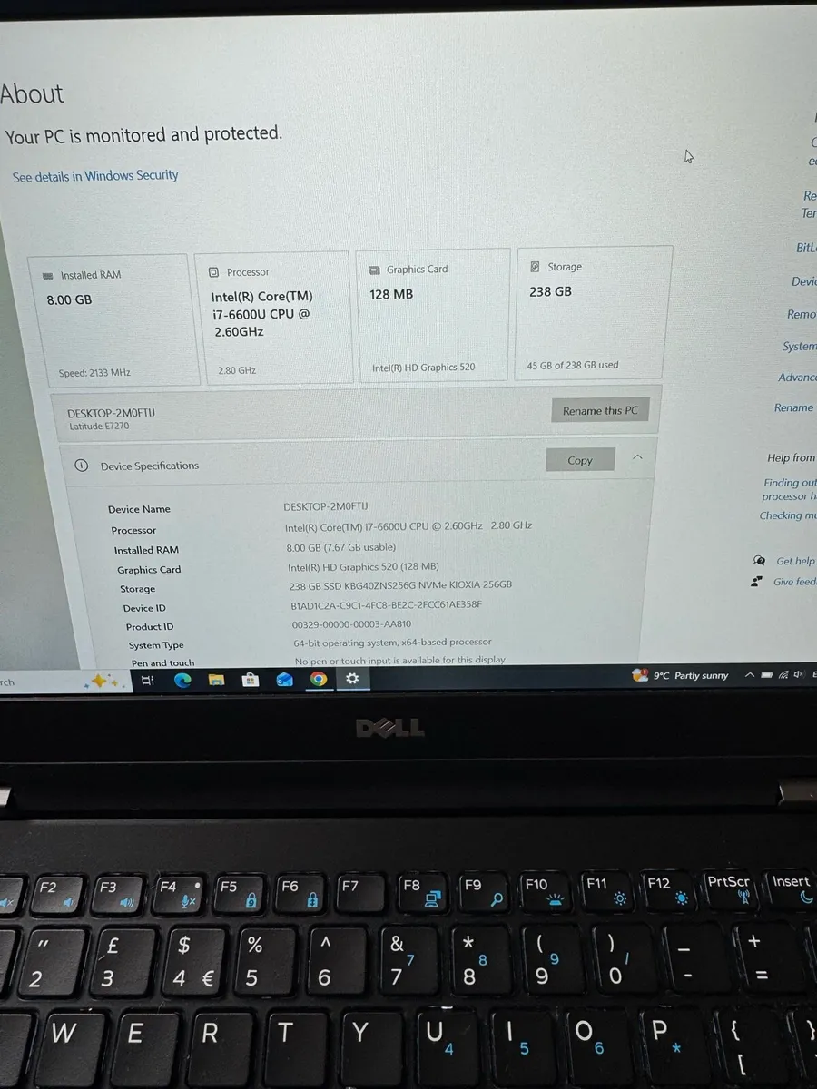 Dell i7 6gen laptop - Image 4