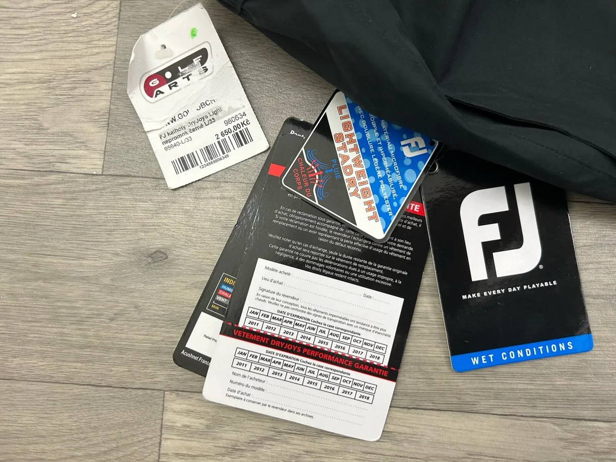NEW FootJoy FJ Waterproof Golf Trousers Large - Image 4