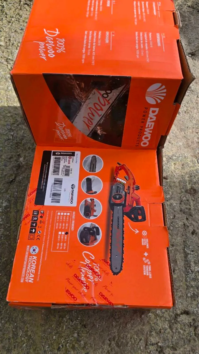 Unused Electric Daewoo Chainsaw - Image 2