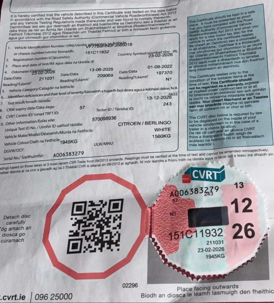 CITROEN BERLINGO 1.6HDI NEW CVRT&TAX 2015 3 seats - Image 3