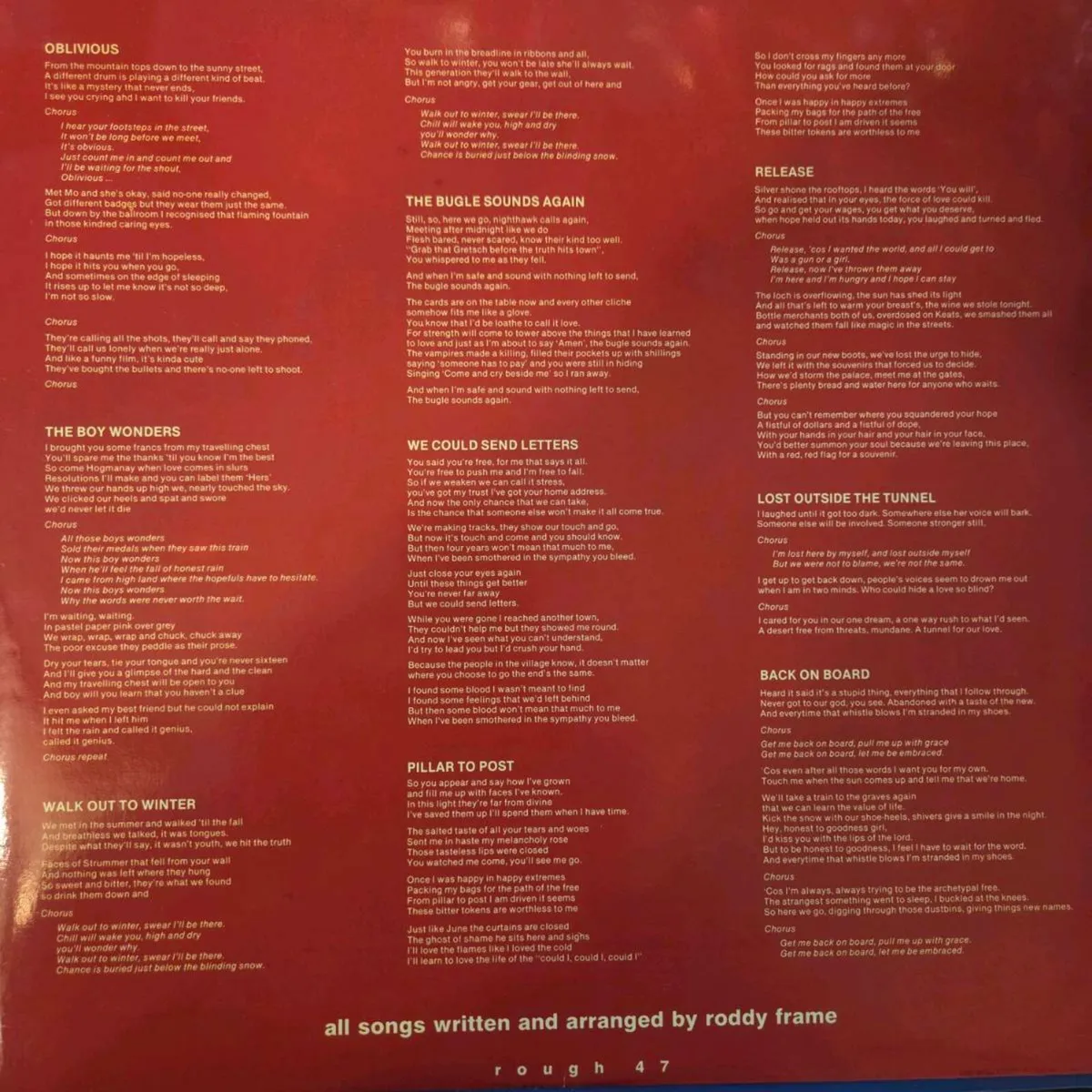 Aztec Camera 1983 LP High Land, Hard Land - Image 4