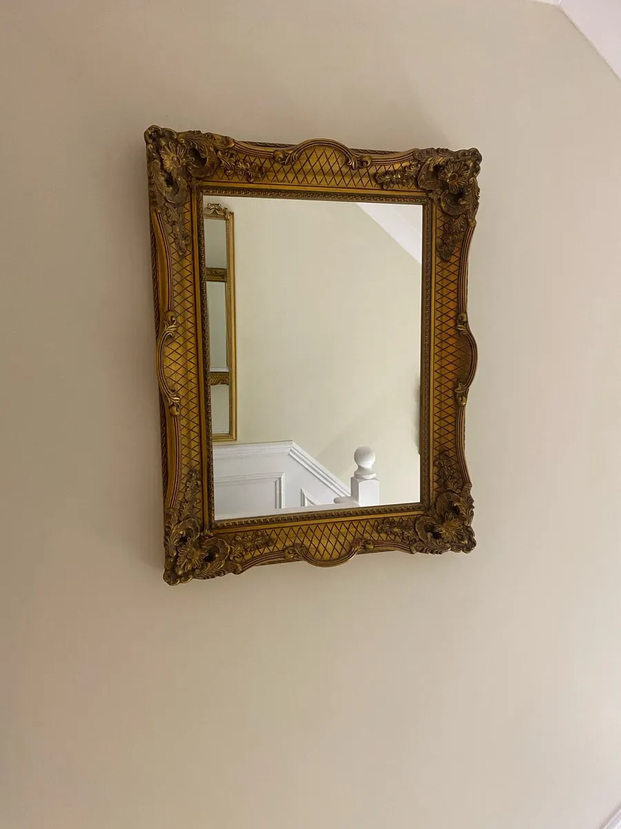Gold antique look Mirror - Image 1