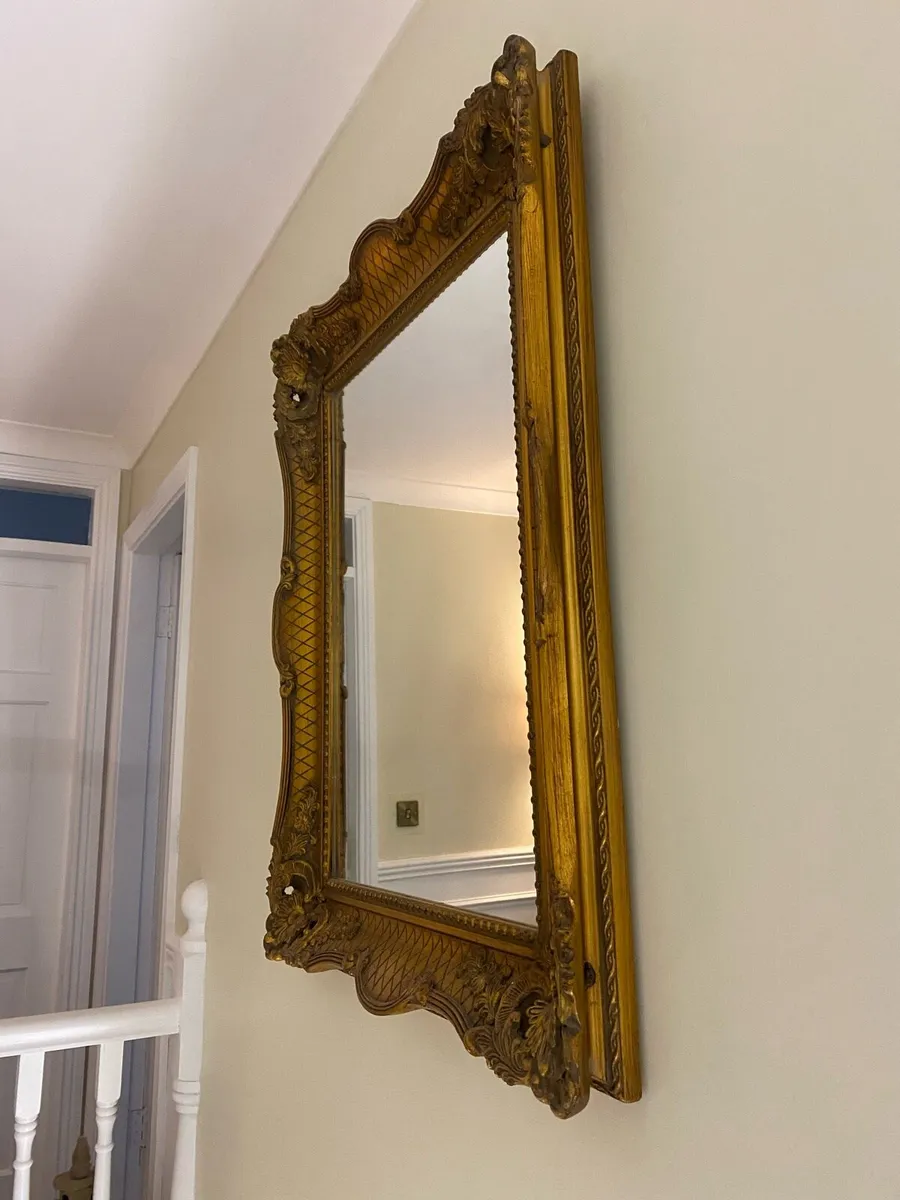 Gold antique look Mirror - Image 3