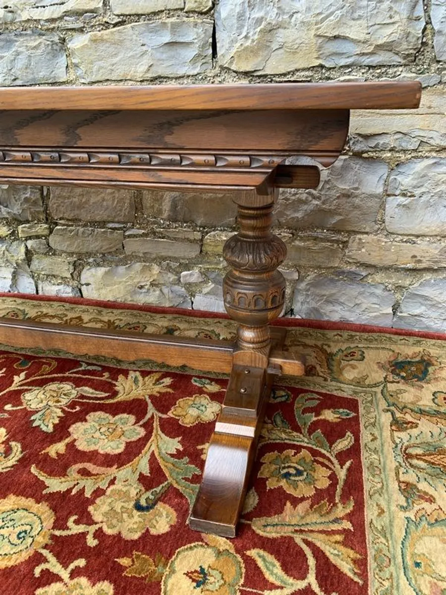 Genuine Old Charm oak refectory table. - Image 3