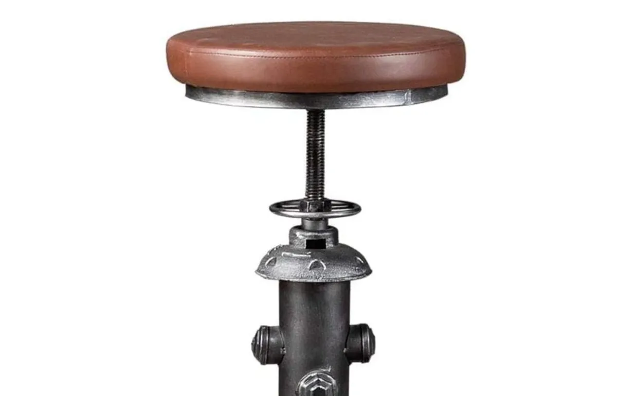 Industrial Bar Stools Unique Fire Hydrant Design - Image 1