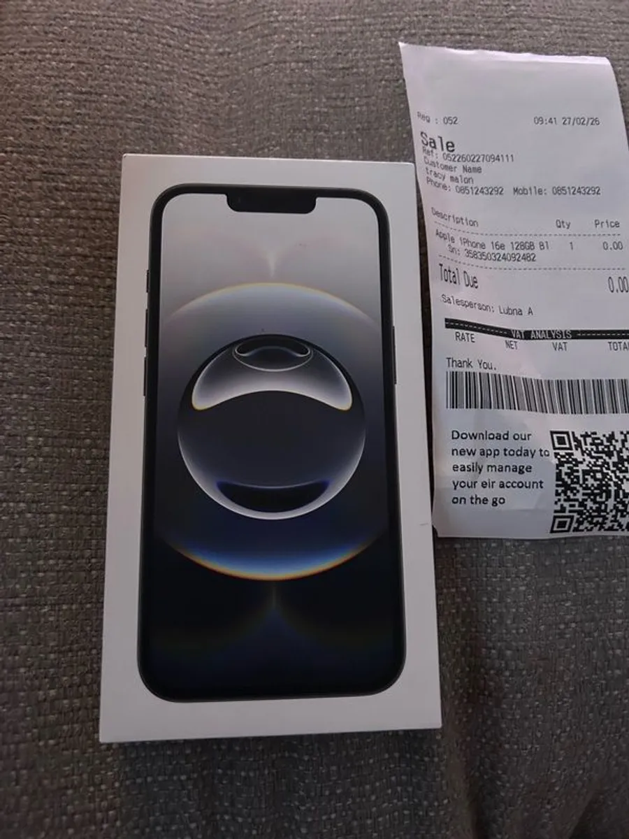 Black 128gb brand new in box eir network - Image 2