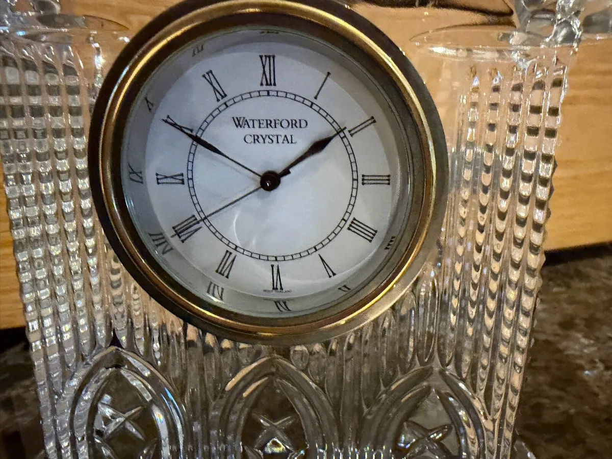 Waterford crystal mantle piece clock - Image 1
