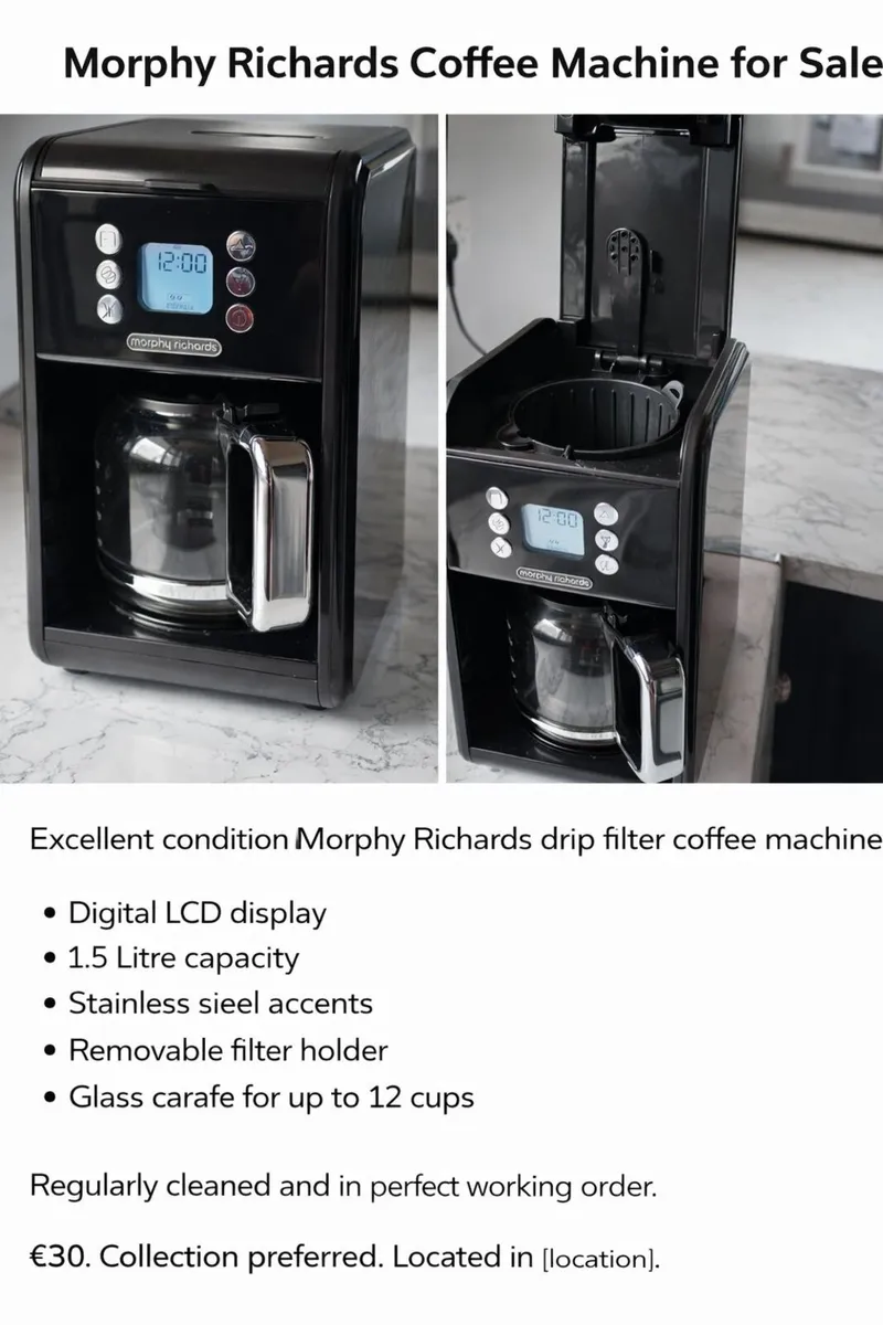 Morphy Richards Coffee Machine - Image 1