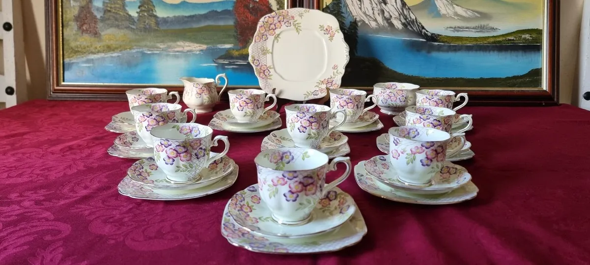 33Pc.Royal Albert Crown China Tea Set For10 Person - Image 2