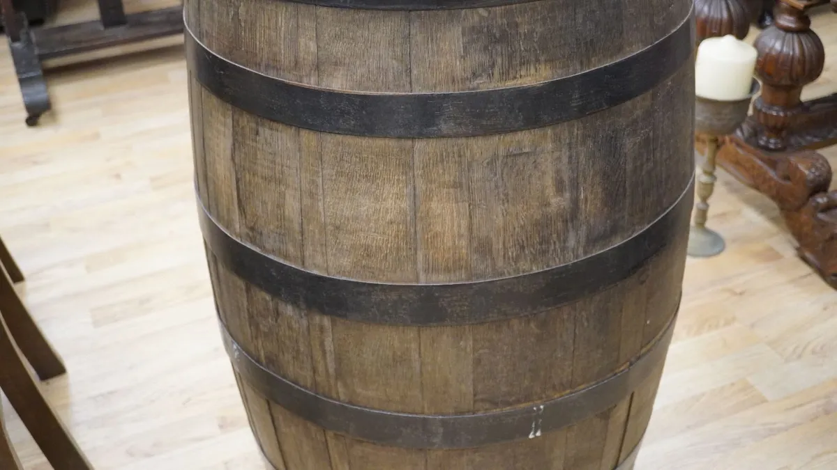 Rustic Barrel Bistro Table - Image 3