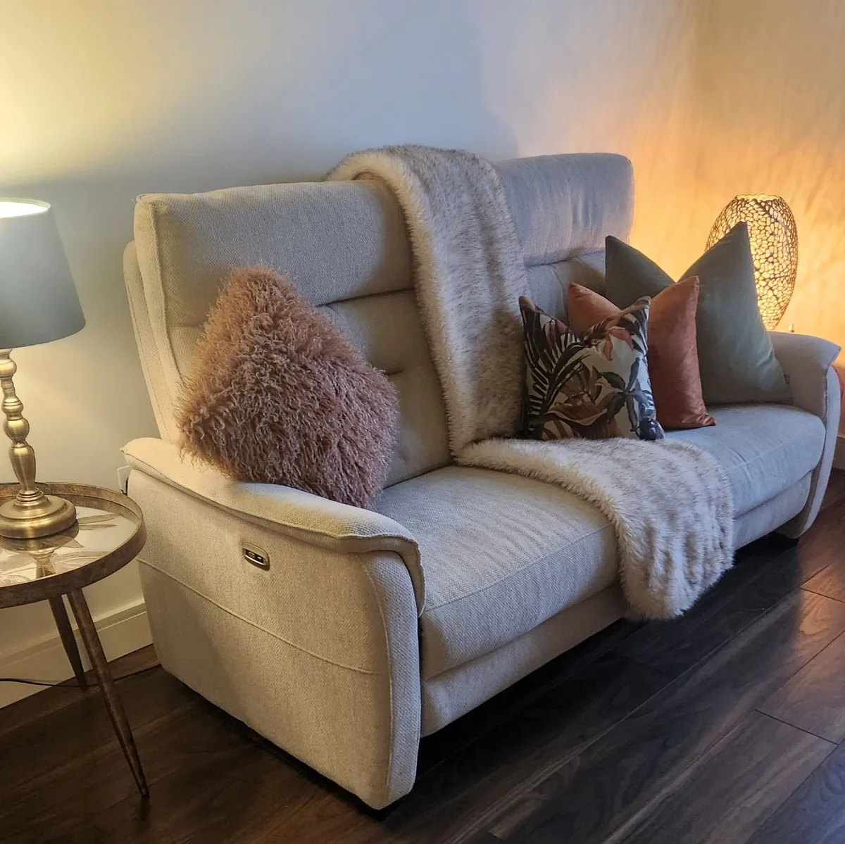 Sofa and Queen Anne chair - Image 1