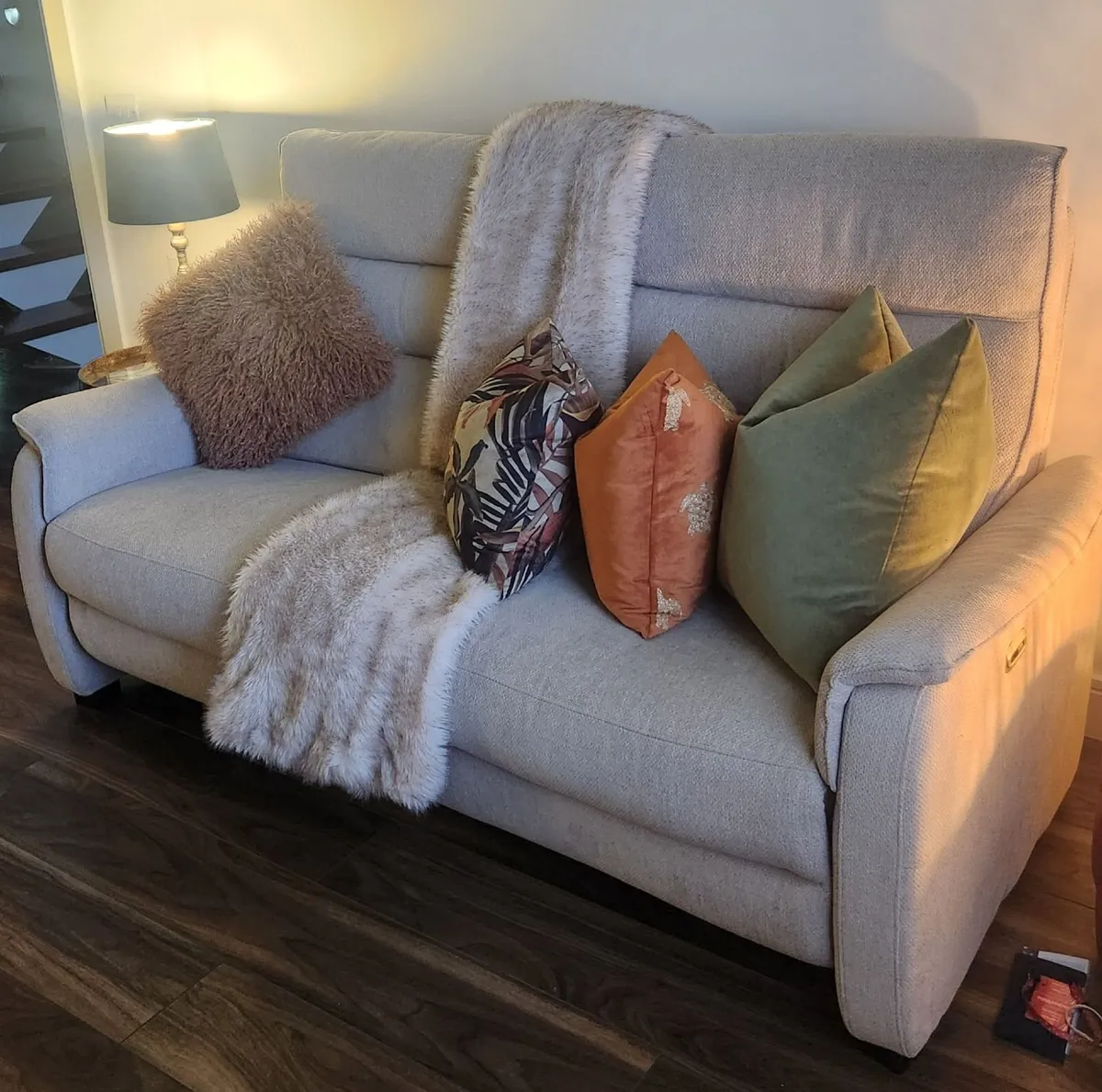 Sofa and Queen Anne chair - Image 2