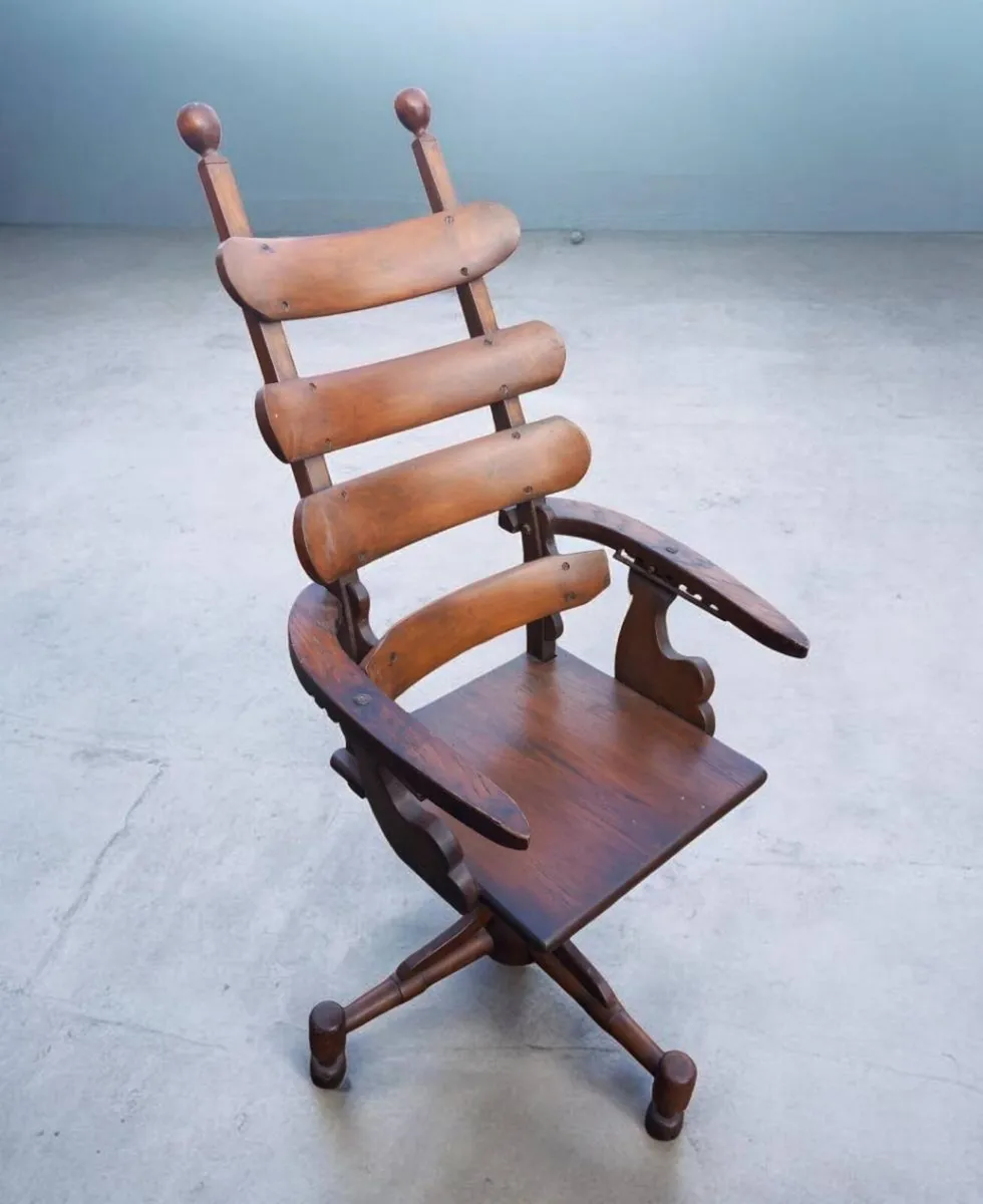 Antique dentist's chair, handmade, 19th Century, D - Image 2