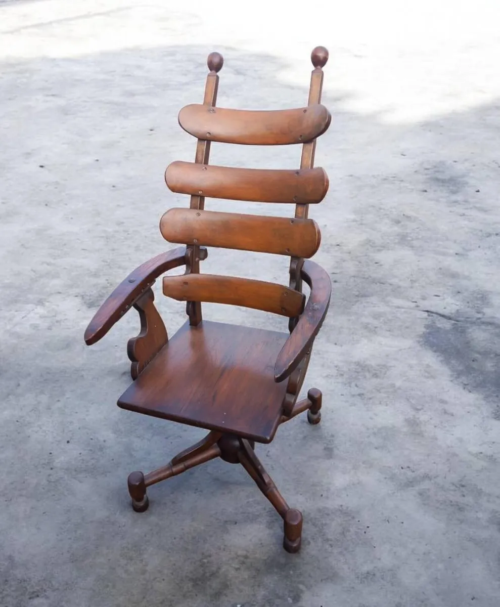 Antique dentist's chair, handmade, 19th Century, D - Image 4
