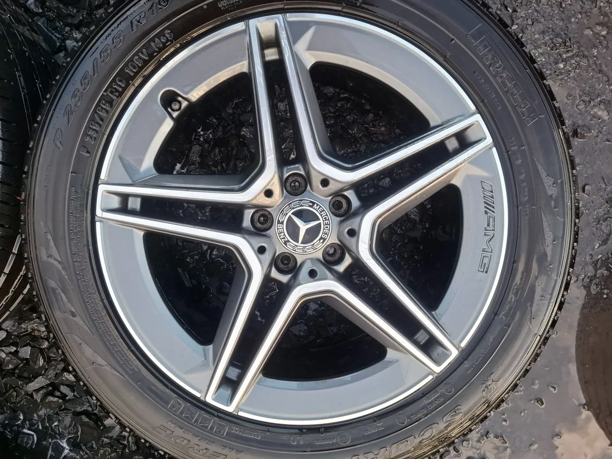 19" Genuine Mercedes GLC Amg Alloys with tyres - Image 2