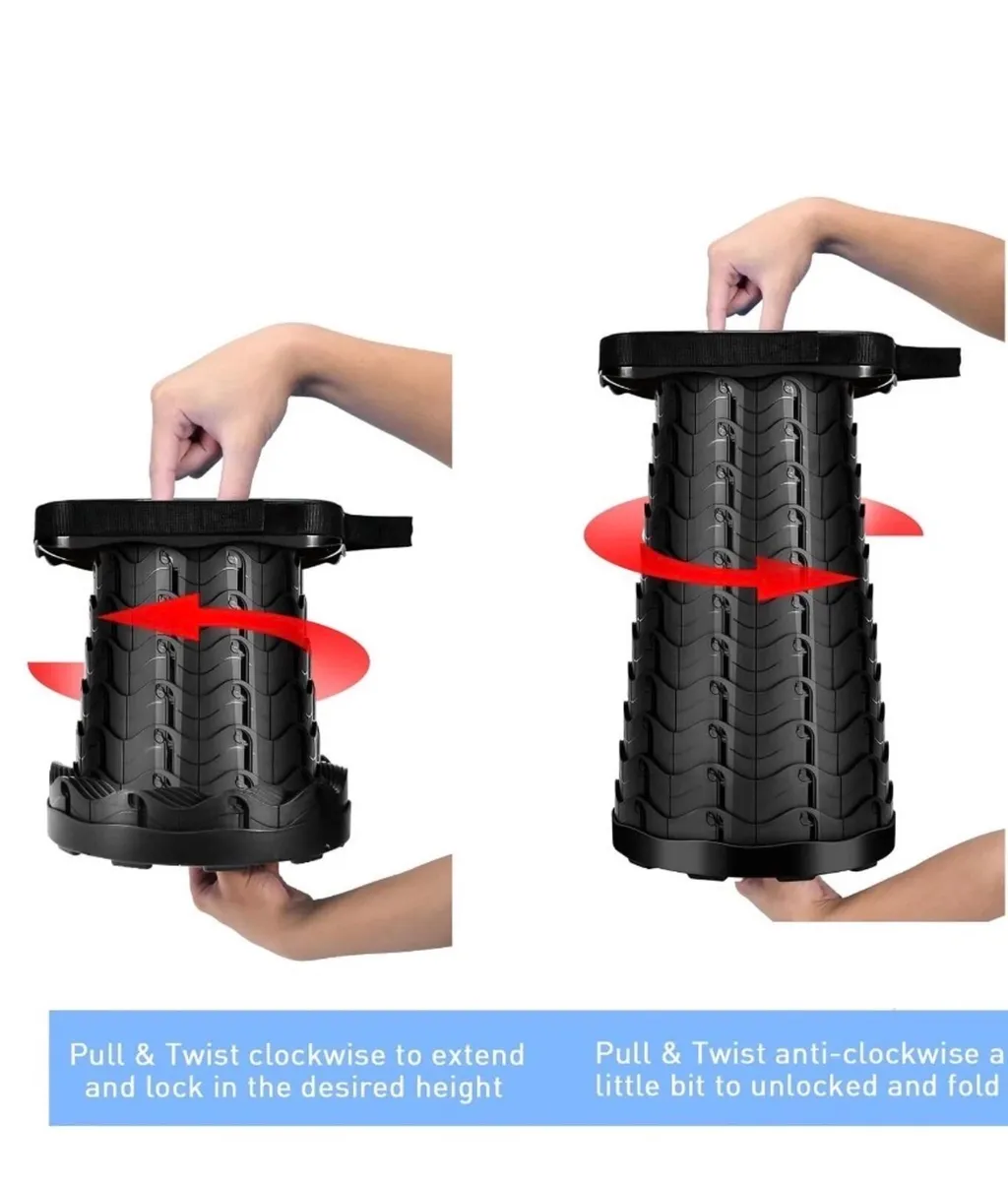 Portable Retractable Folding Stool NEW - Image 4