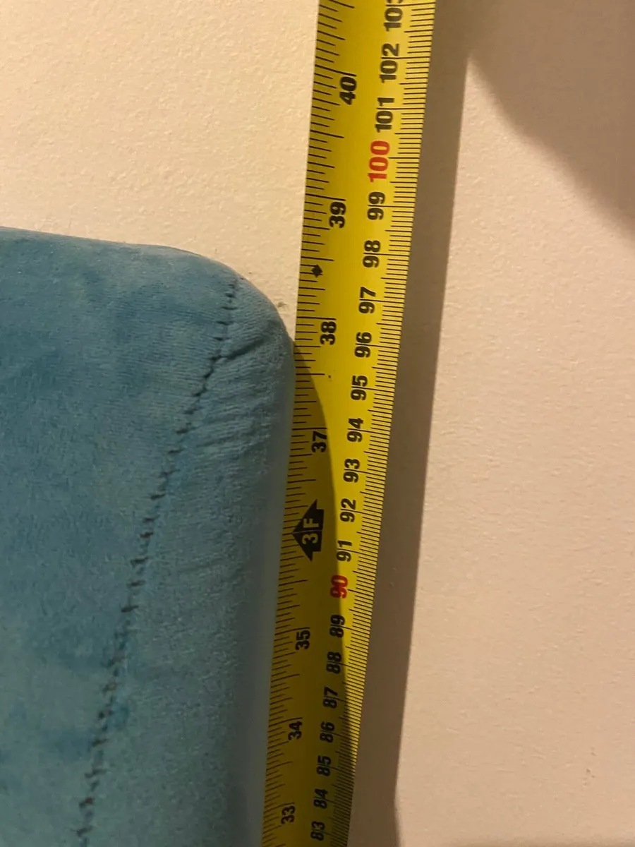 Velvet Double Bedframe and Blanket Box Ottoman - Image 4