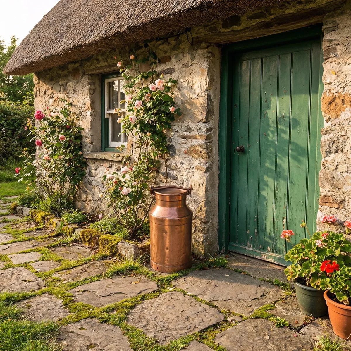 Copper plated cream churn