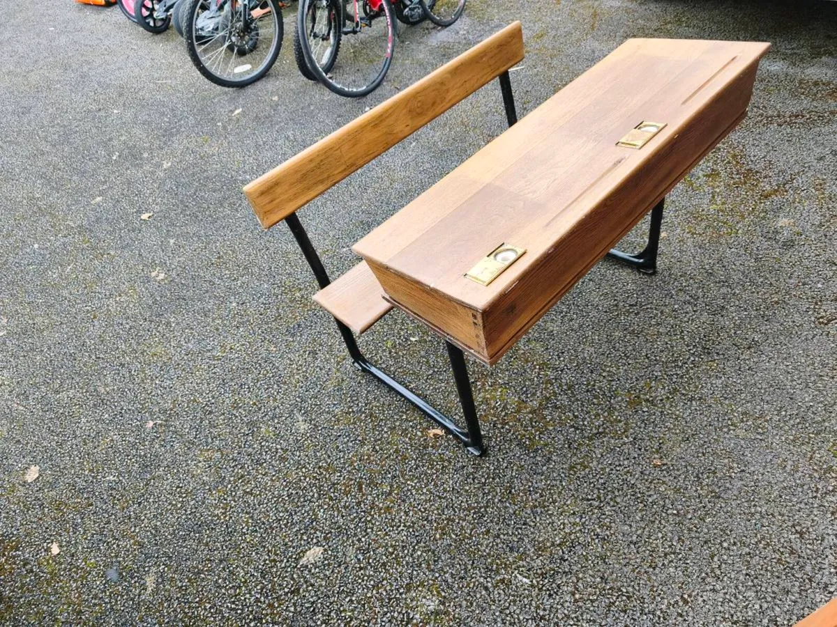 Vintage Primary School Desk - Image 3