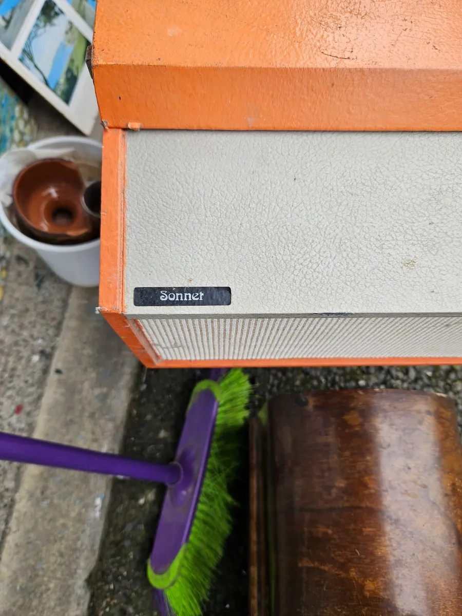 Vintage Retro Orange Sonnet Record Player - Image 2