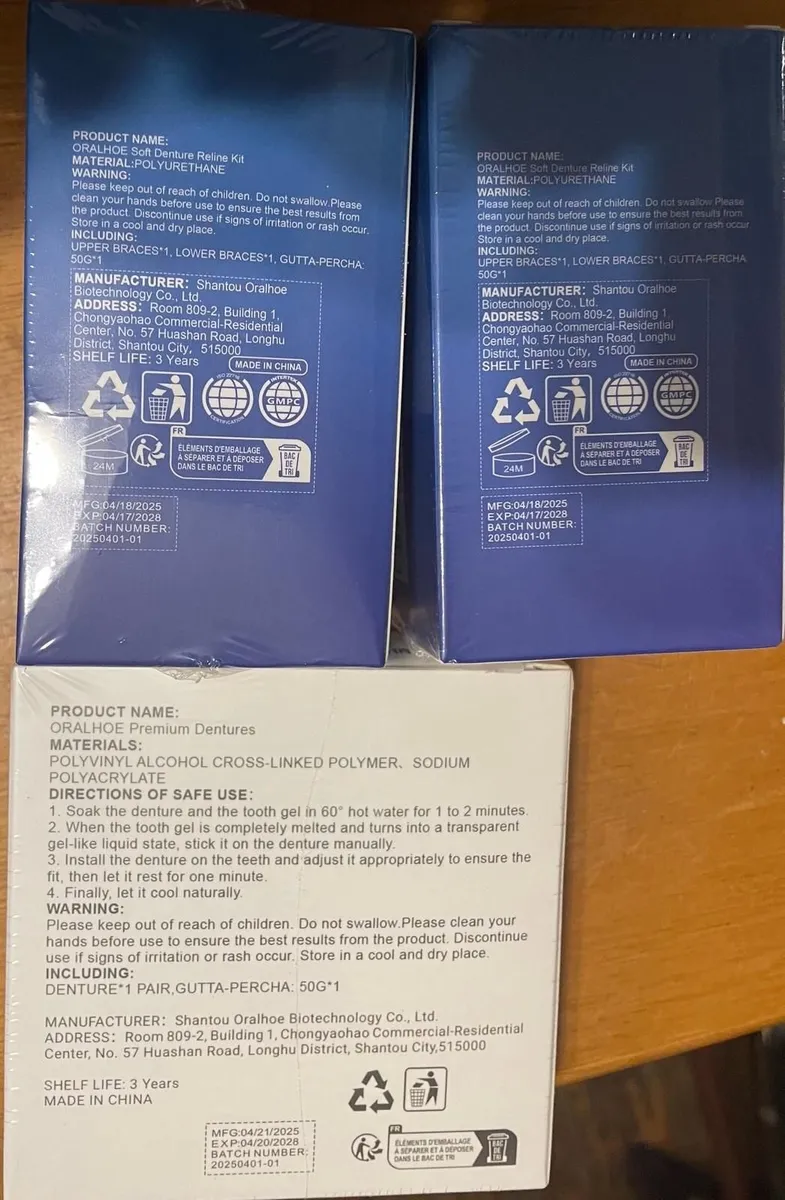 Denture reline kit + Premium dentures (Oralhoe) - Image 2