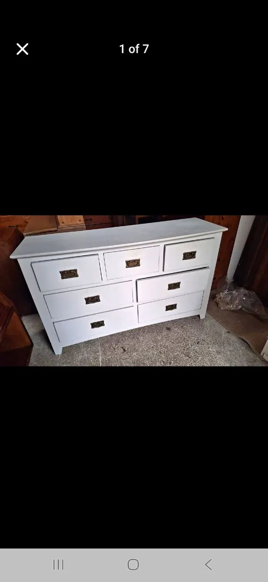 Grey painted drawers