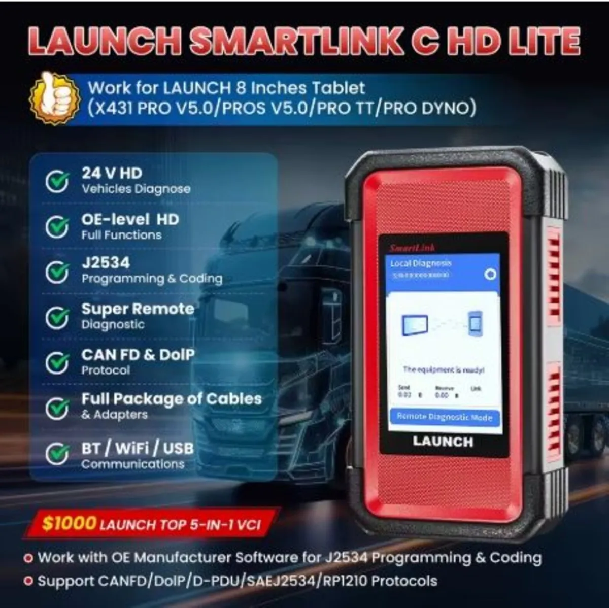 Launch X431 SmartLink HD LITE - Image 2