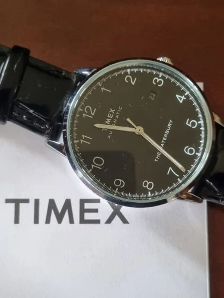 Timex Waterbury Stainless Steel Black Dial Men Aut - Image 2
