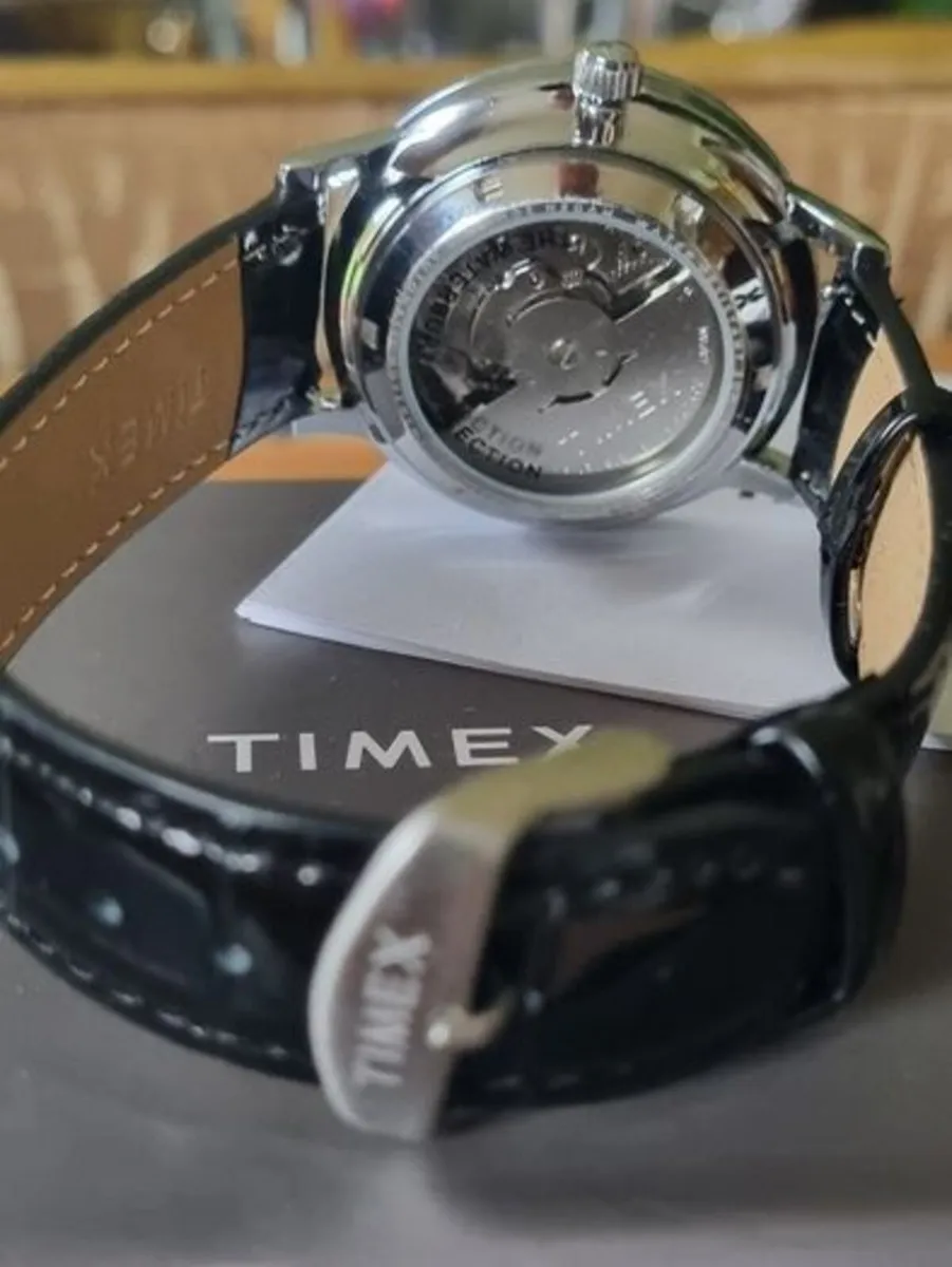 Timex Waterbury Stainless Steel Black Dial Men Aut - Image 4