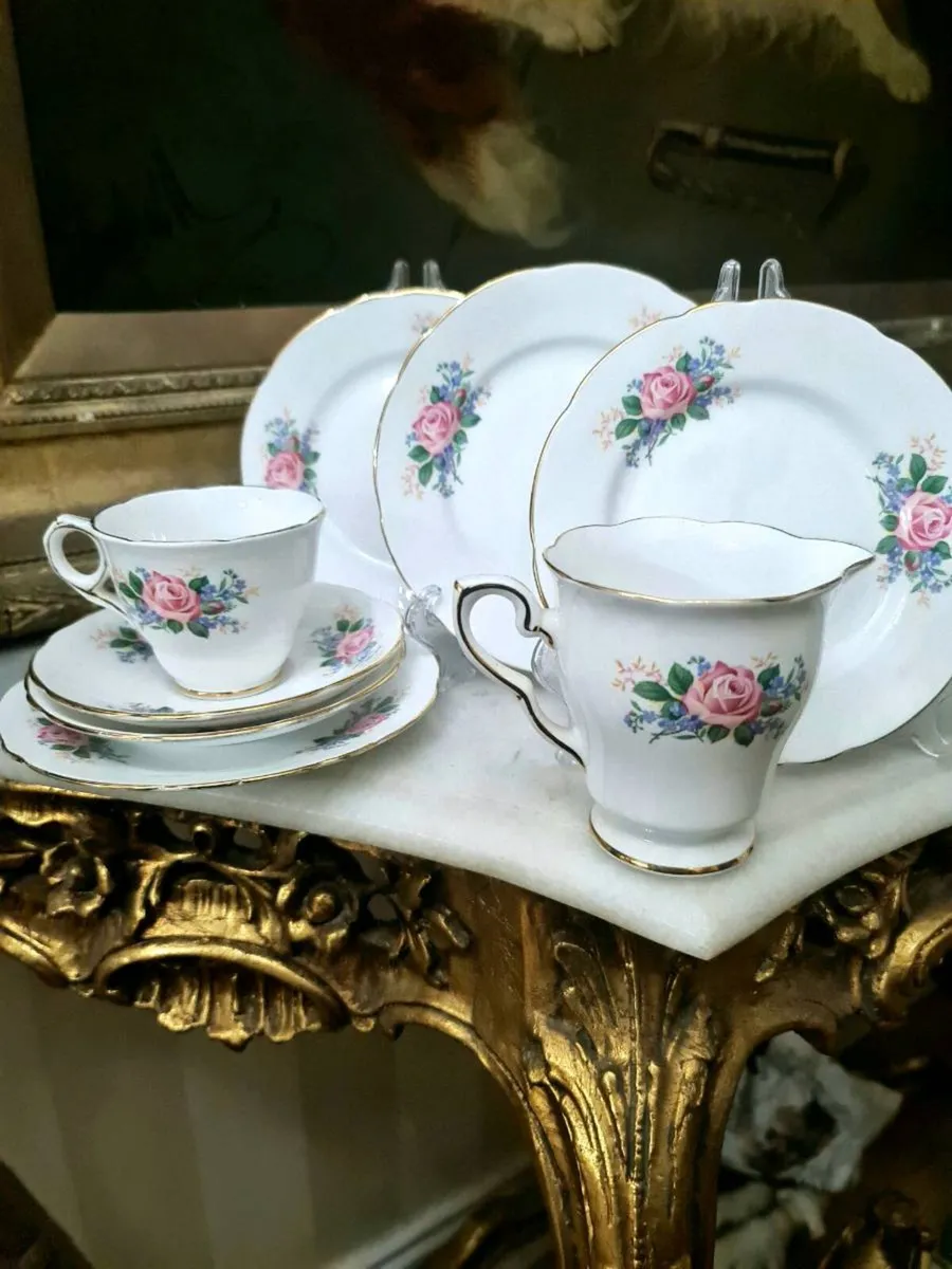 Royal Stafford bone china teaset - Image 3