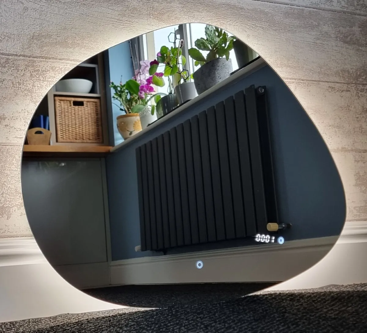 LED Bathroom Mirror Digital Clock Dual LED - Image 3