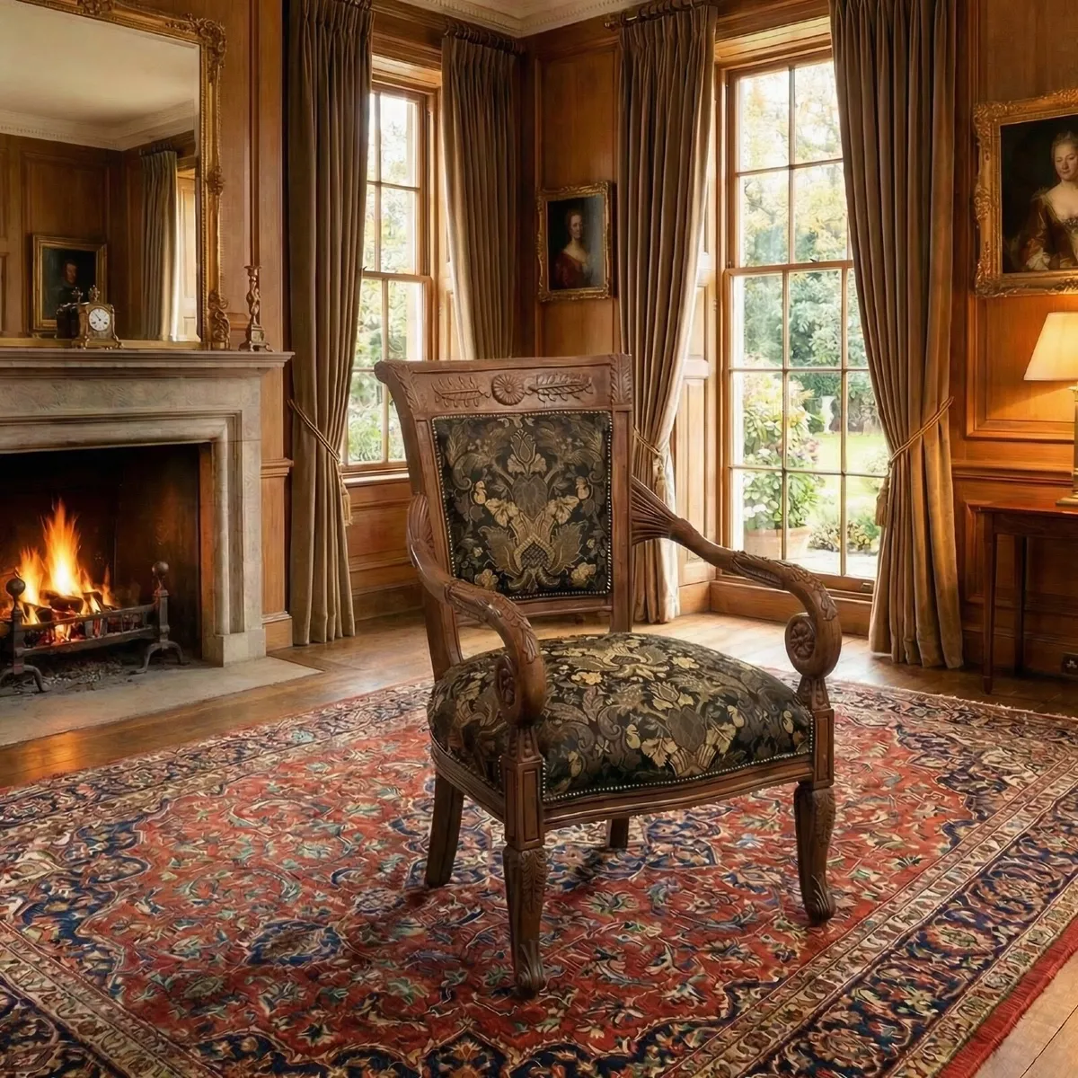 This is a very nice carved wood chair