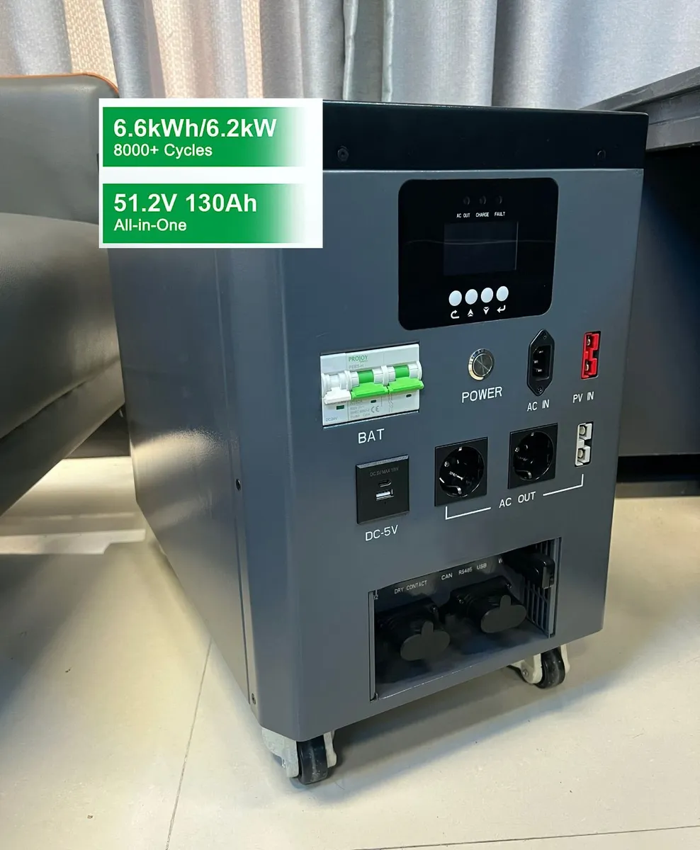 6.2kw Solar power generator with 6.6kwh battery - Image 1