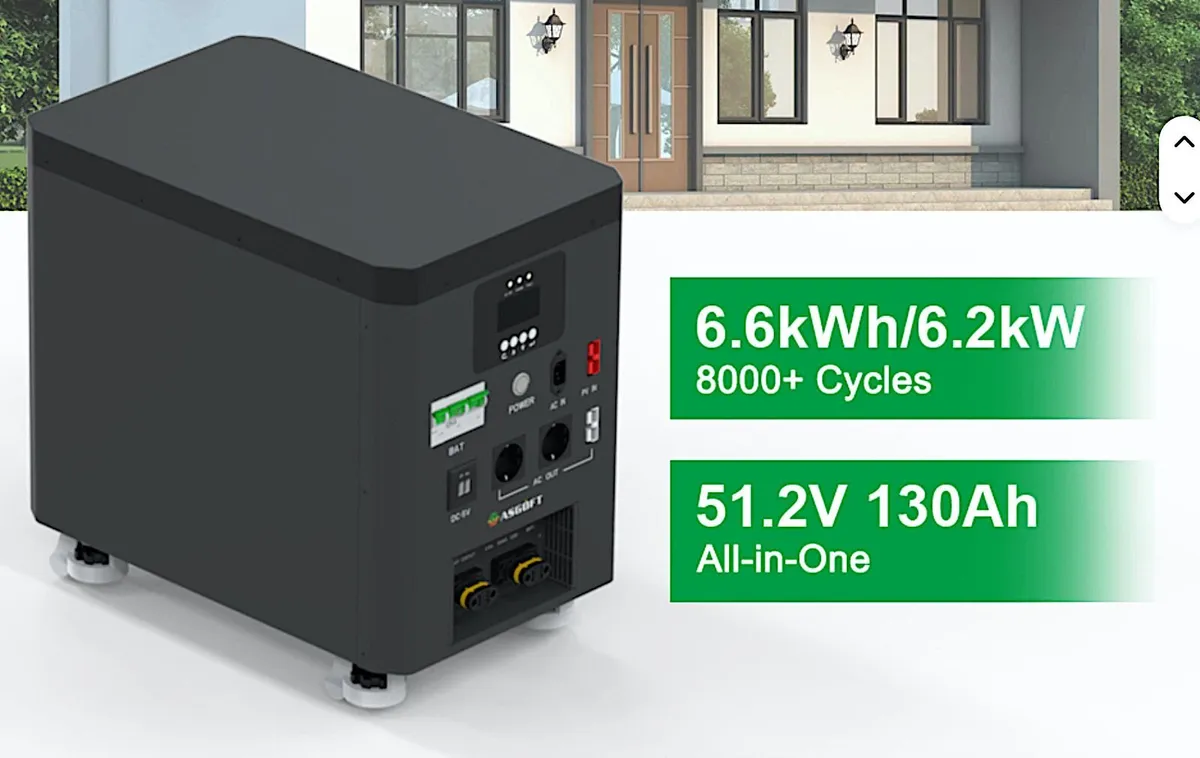 6.2kw Solar power generator with 6.6kwh battery - Image 2