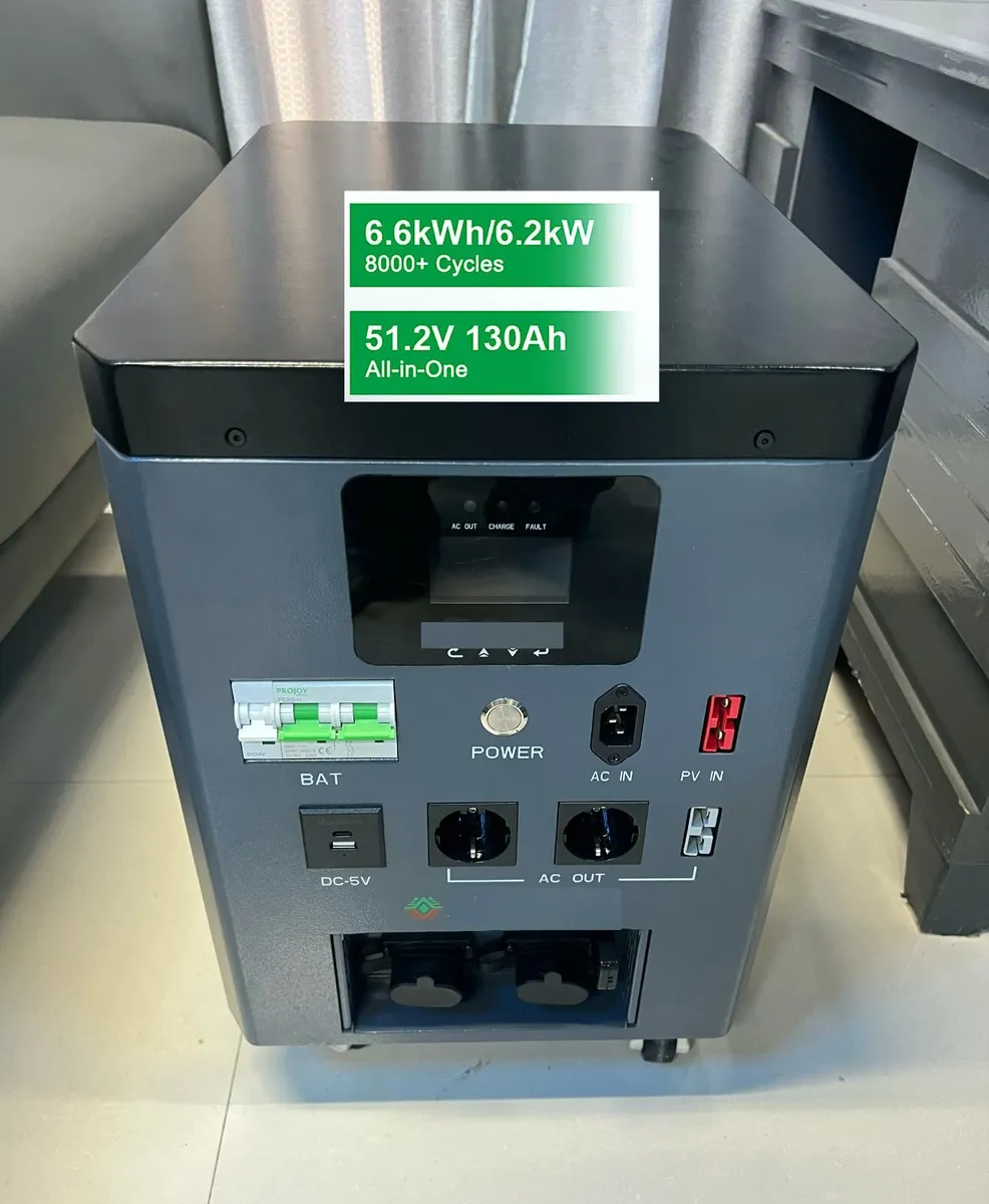 6.2kw Solar power generator with 6.6kwh battery - Image 3