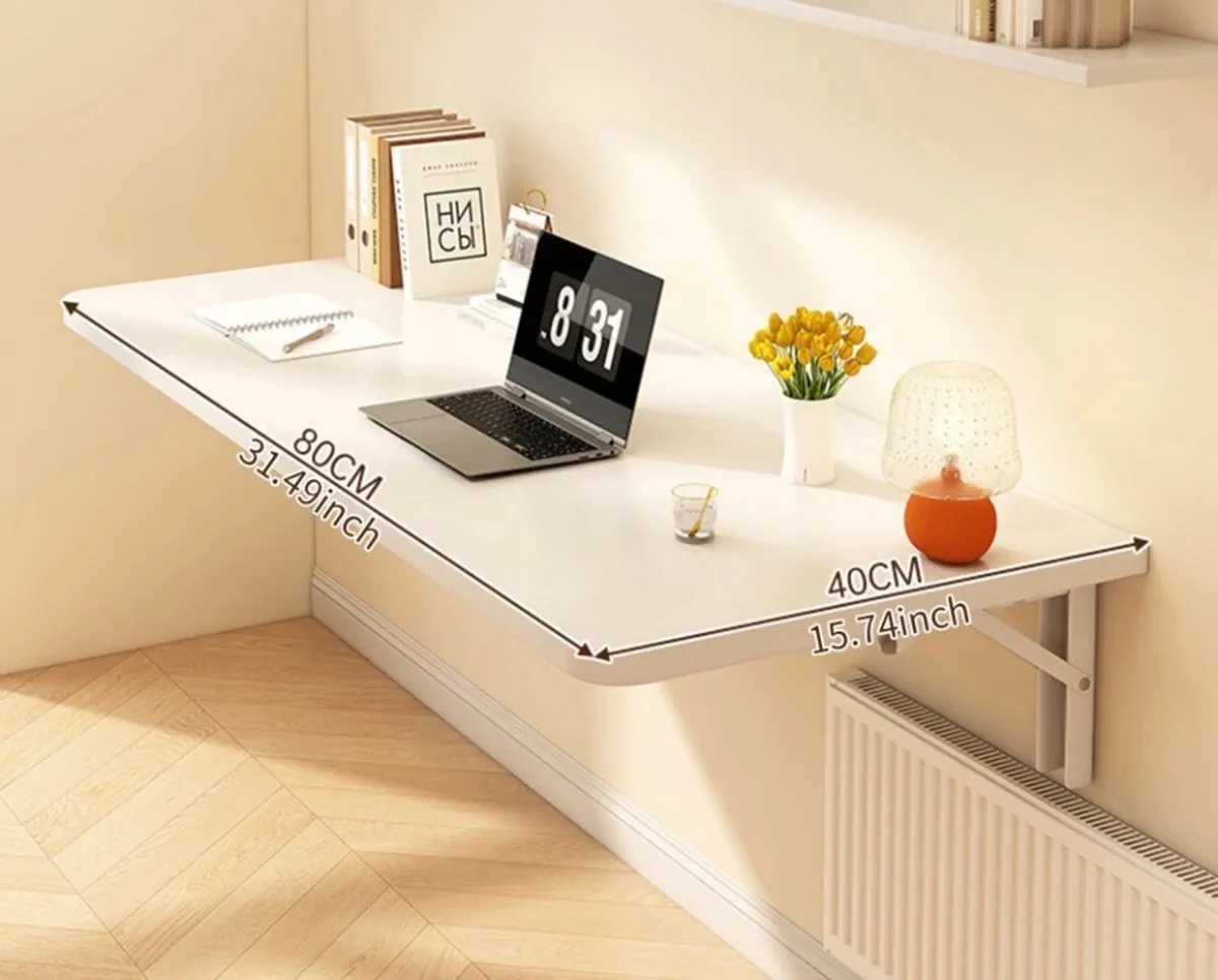 NEW Folding Wall Mounted Computer Study Desk - Image 2