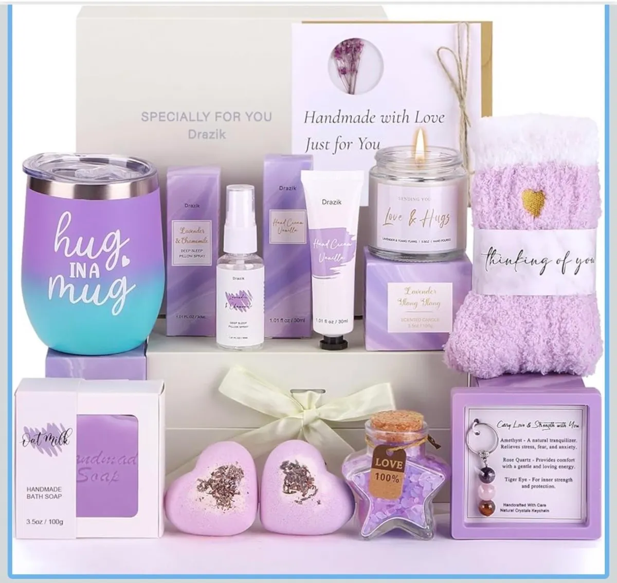 Brand new hug in a box pamper gift, spa bath set - Image 3