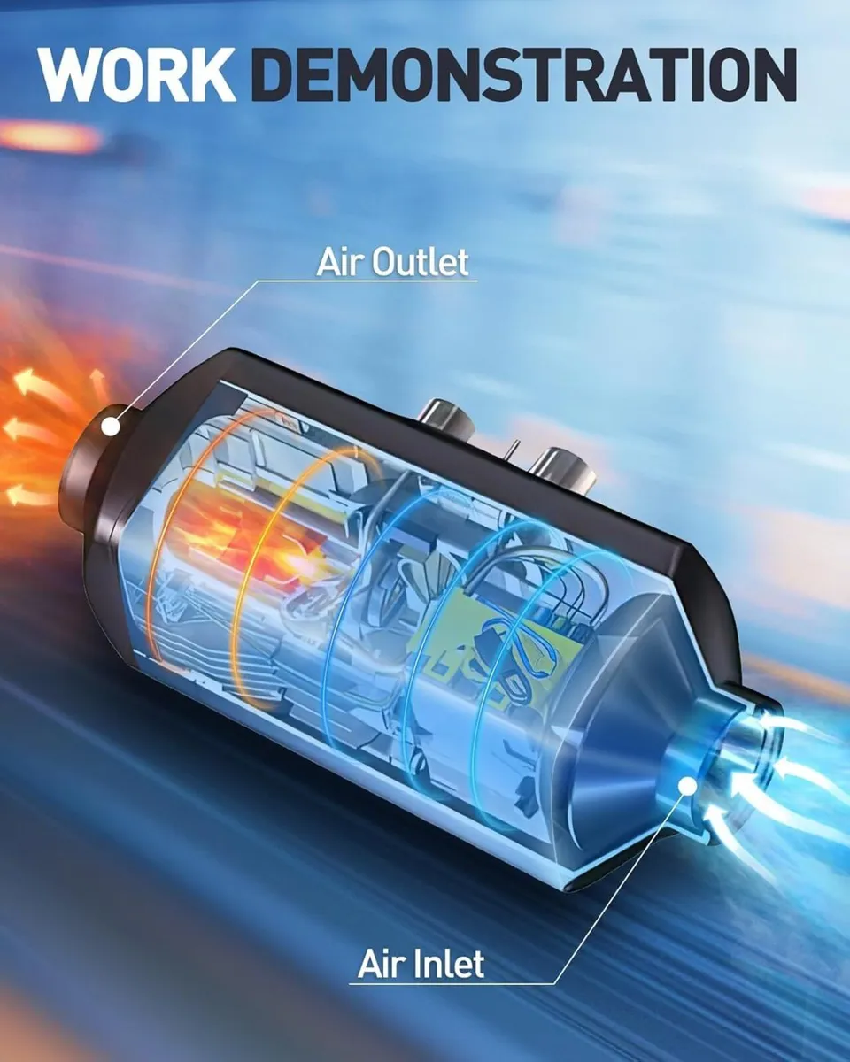 12V 8KW Diesel Heater,LCD, Remote Control - Image 3