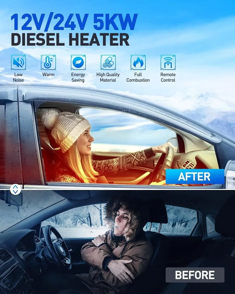 12V 8KW Diesel Heater,LCD, Remote Control - Image 4