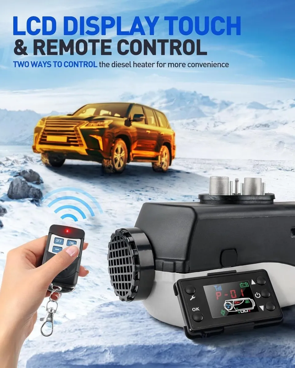 12V 8KW Diesel Heater,LCD, Remote Control - Image 2