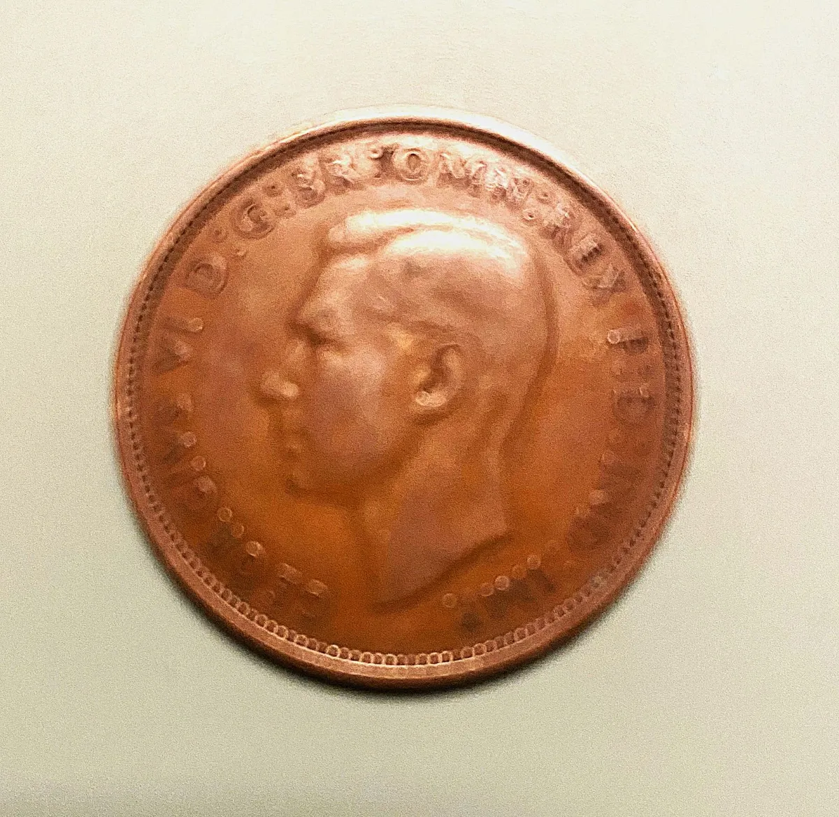 UK Penny, George V1 from 1938 - Image 2