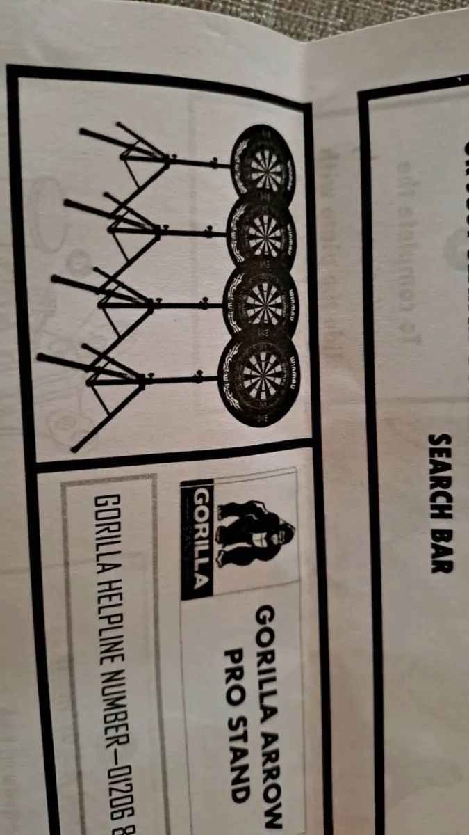 Dart board stand - Image 1