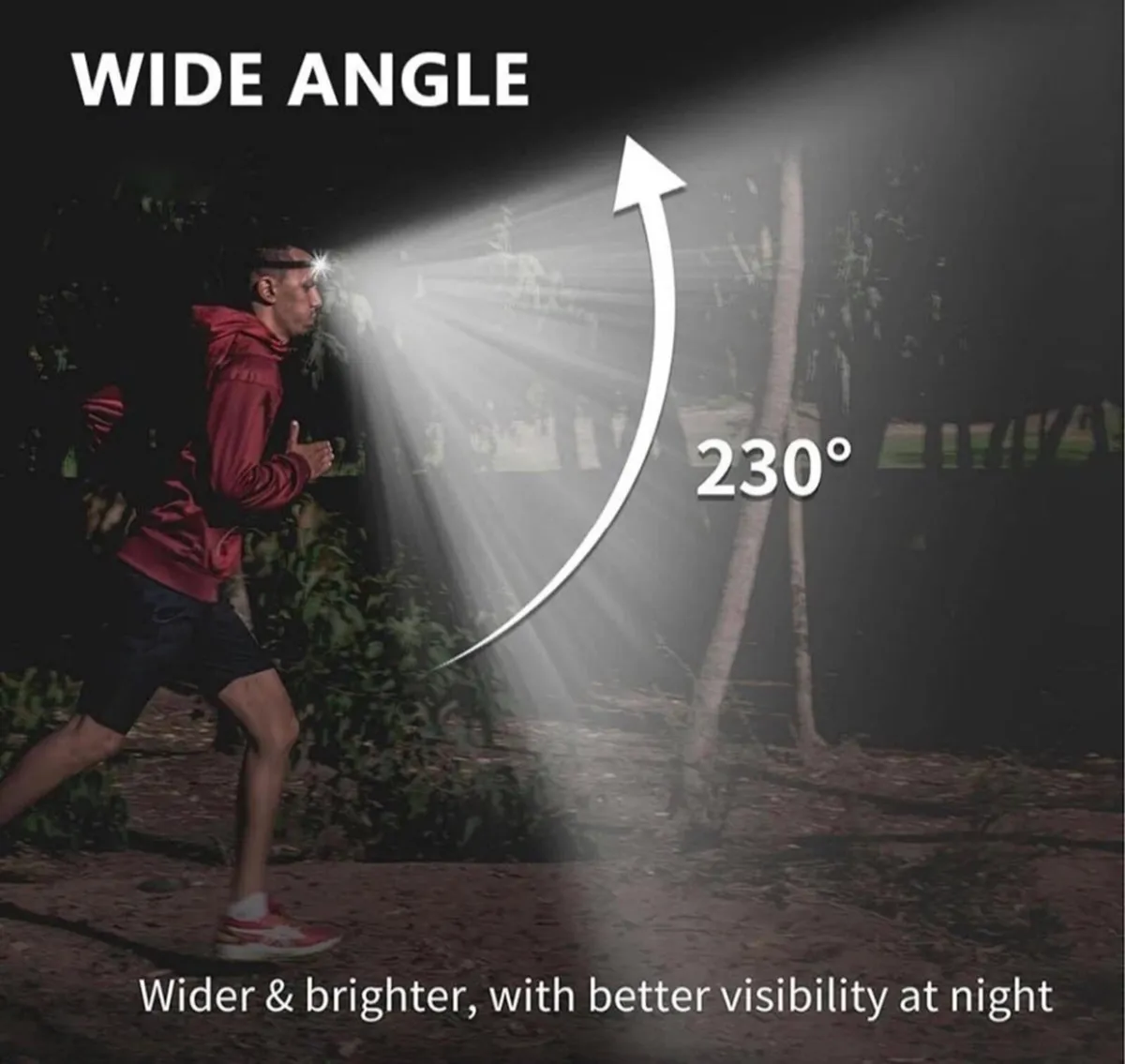 2 Pack LED Head Torch Rechargeable  NEW - Image 3