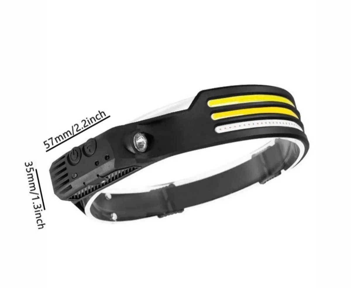2 Pack LED Head Torch Rechargeable  NEW - Image 4