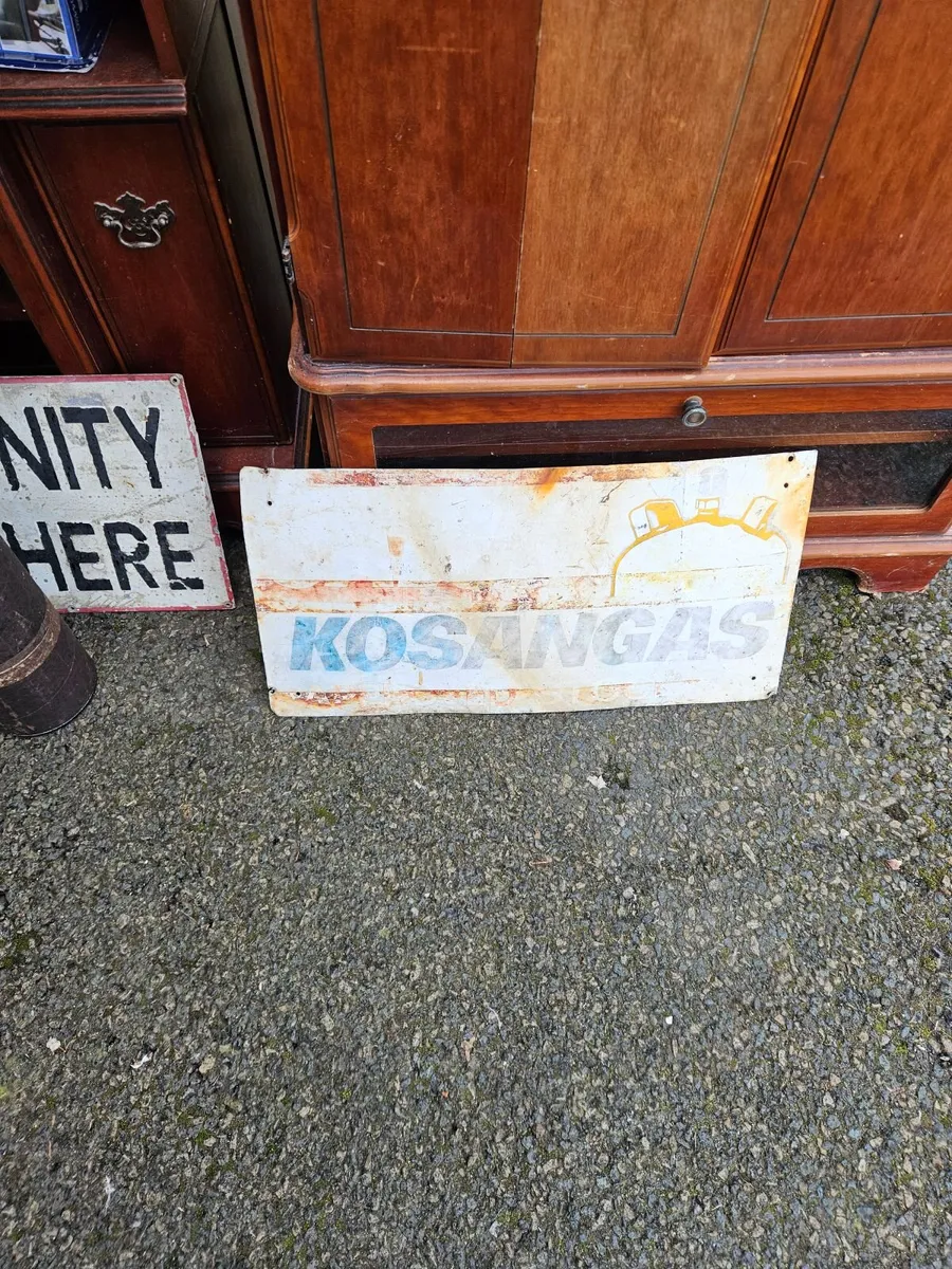 Vintage Kosangas Metal Sign