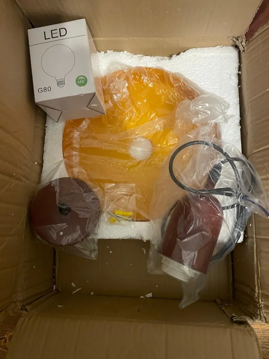 Round pendant light with adjustable height - New - Image 2