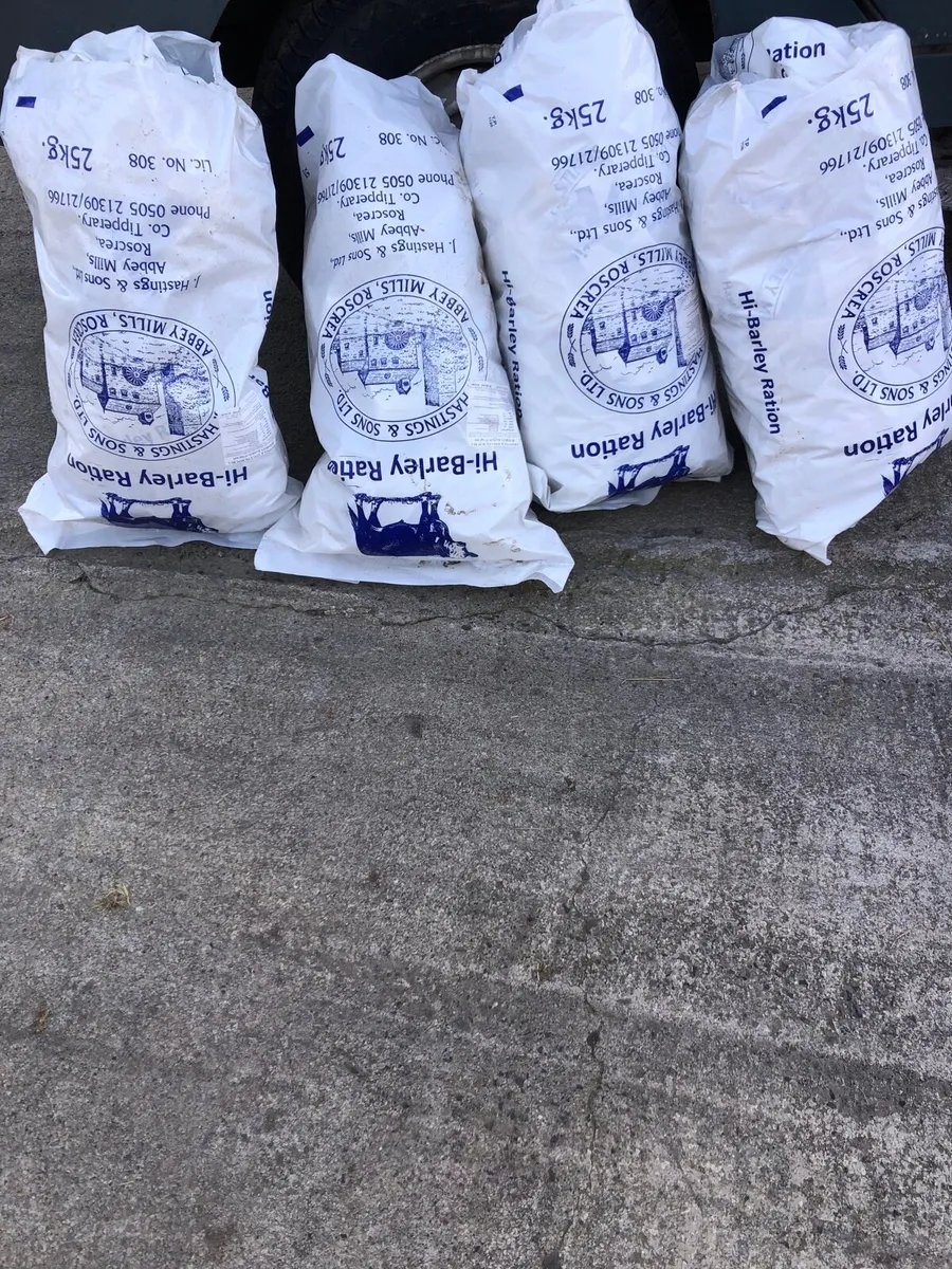 Empty ration plastic bags